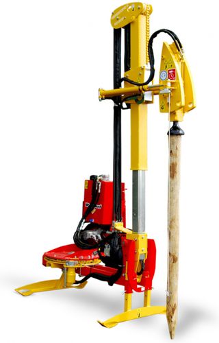 Hydraulic post driver - VIBRESCOPIC II, III - RABAUD - tractor-mounted