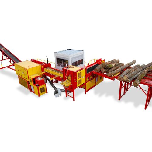 Circular saw firewood processor XYLOG 800 RABAUD with belt