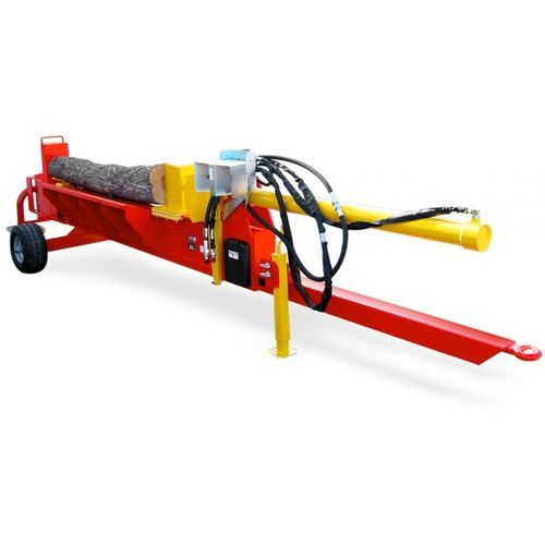 Electric wood splitter - RABAUD - hydraulic / horizontal / towed