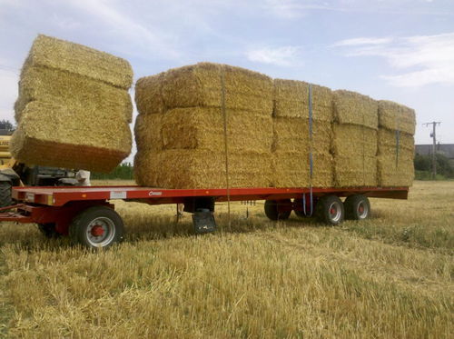 Flatbed trailer - MOVITRAC series - Remorques Chevance - 2-axle / 3-axle / for bales