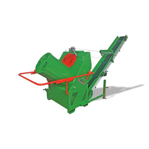 Circular sawmill - RV.18 series - THOR - RICCA ANDREA & C. S.n.c. - vertical / stationary / with belt conveyor