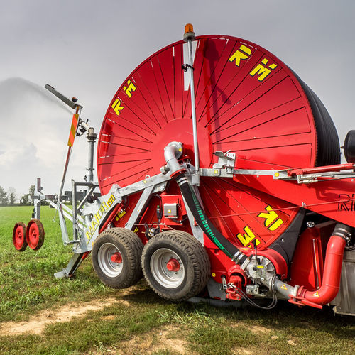 Turbine-drive irrigation hose reel - MAJOR Xjm - RM Irrigation S.p.A. - with pumping system
