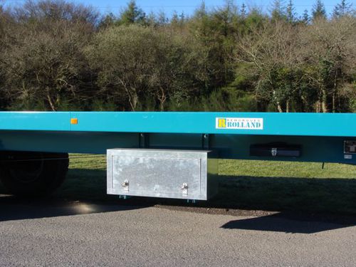 Flatbed trailer - RP 10006 LCH - Rolland - 2-axle / forage / 21 ton