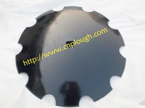 Notched disc blade - Shandong TIANSHENG Machinery Co., Ltd. - for harrows / for cultivators / universal