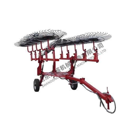 Rotary rake - Shandong TIANSHENG Machinery Co., Ltd. - center delivery / multi-rotor