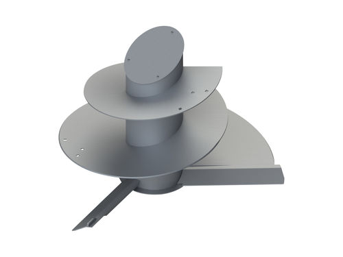 Horizontal feed mixer - mixing bucket Sieplo - Sieplo BV - mounted / side discharge / with weighing system