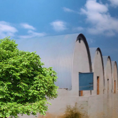 Cattle storage tunnel - SILOS Spain - modular / galvanized