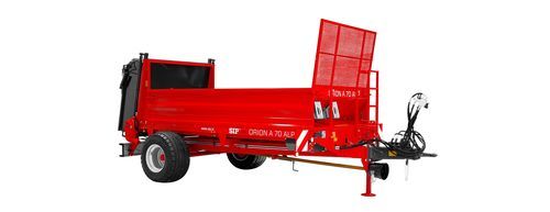 Towed manure spreader - ORION A 70 ALP - SIP STROJNA INDUSTRIJA d.d. - verticals beaters / single-axle