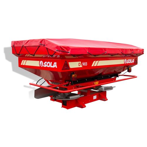 Mounted fertilizer spreader - D-903/D-903 PLUS - Solá Maquinaria Agrícola Solá, S.L. - dry / centrifugal / folding