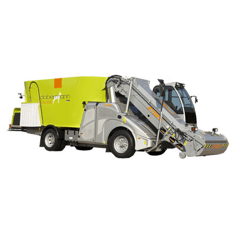 Vertical mixing wagon - Dobermann SW GP IIIa - STORTI - self-propelled / front discharge / 2-auger