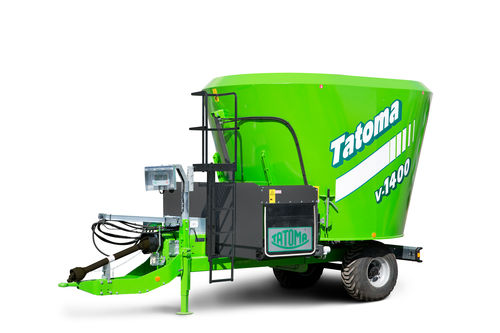 Vertical mixer - V-1200;V-1400 - TATOMA - towed / front discharge / single-auger