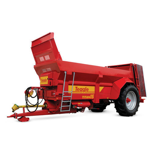 Towed muck spreader - Titan series - TEAGLE MACHINERY Ltd. - verticals beaters / single-axle