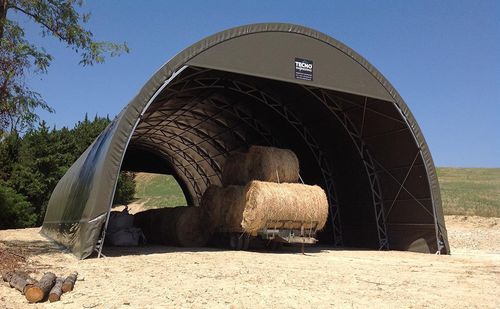 Hay storage tunnel - ADT - TECNOENGINEERING s.r.l. - prefab / disassemblable / temporary