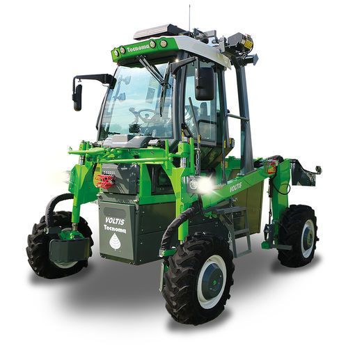 Straddle tractor - VOLTIS - TECNOMA - mechanical transmission / vineyard / with cab