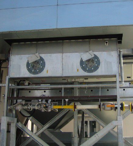Gas air heater - TORNUM AB - duct / for grain storage
