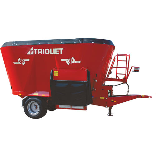 Vertical mixing wagon - Solomix 2 ZK - Trioliet B.V. - towed / side discharge / 3-auger