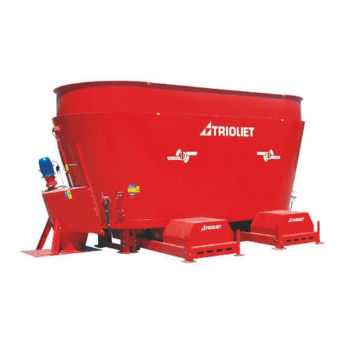 Vertical mixing wagon - Solomix 2 - Trioliet B.V. - stationary / front discharge / 2-auger