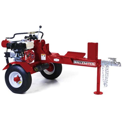 Gasoline engine wood splitter - WX520LEU - Wallenstein Europe - horizontal / towed