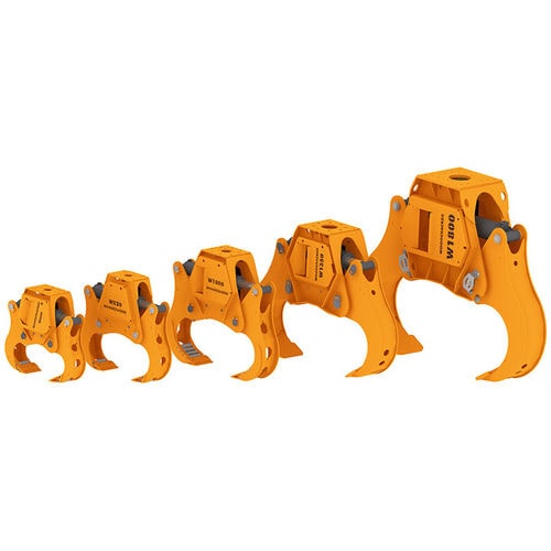 Agricultural log grapple - Woodcracker W series - Westtech Maschinenbau GmbH - for mini excavators / splitting