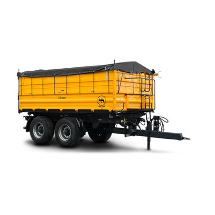 Dump trailer - RC-2B / W12 T - WIELTON S.A. - tipping / tandem axle / agricultural