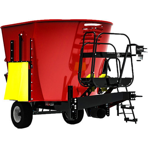 Vertical mixing wagon - WP  - METALTECH - towed / side discharge / single-auger
