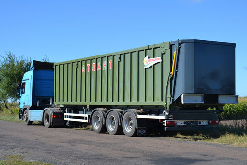 Dump trailer - АЗП-46 Атлант - Zavod Kobzarenka Ltd. - 3-axle / agricultural / 39 ton
