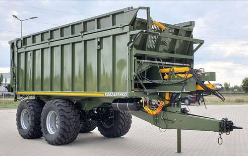 Loader wagon - TZP-22, TZP-27 Atlant - Zavod Kobzarenka Ltd. - 2-axle / agricultural / 20 ton