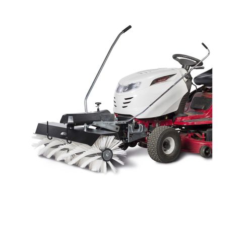 Ride on best sale mower sweeper attachment