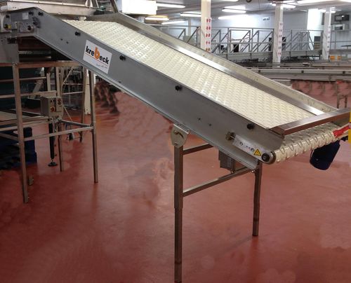 Feed conveyor - A. Krebeck GmbH Stalleinrichtungen und Apparatebau - belt / inclined