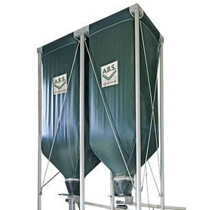 Mineral silo - M series - A.B.S. Silo- und Förderanlagen GmbH - fabric / cone-bottom
