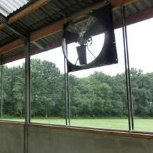 Farm building fan - 140-XXP-1 - Abbi-Aerotech B.V. - for air circulation / suspended / axial