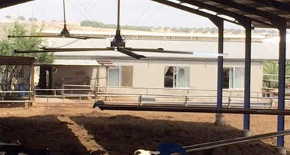 Farm building fan - E - Abbi-Aerotech B.V. - for air circulation / ceiling