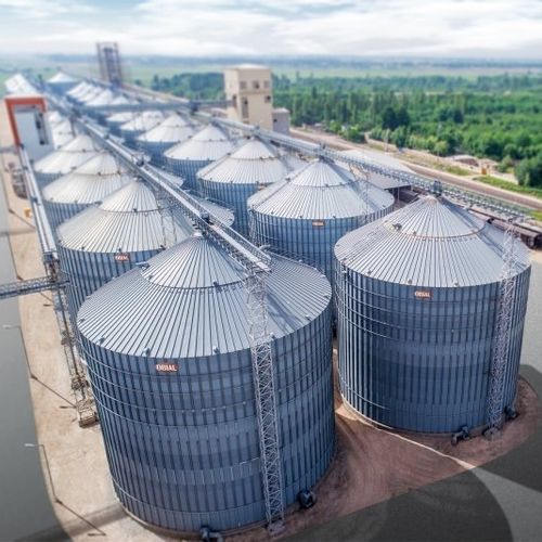 Silo with flat-bottom - ALTUNTAS Havalandirma Turizm San. Tic. A.S. - for grain / metal