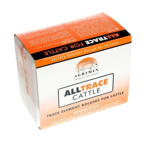 Nutrition bolus - All Trace - Agrimin Ltd. - cattle / deficiency corrector / with trace elements