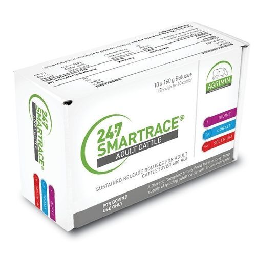 Cattle bolus - 24&middot;7 SMARTRACE&reg; ADULT - Agrimin Ltd. - nutrition / calf health / immune support