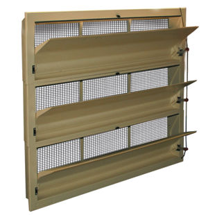 Air inlet for livestock buildings - VEA-TUN - EXAFAN - farm building / wall-mounted / lateral