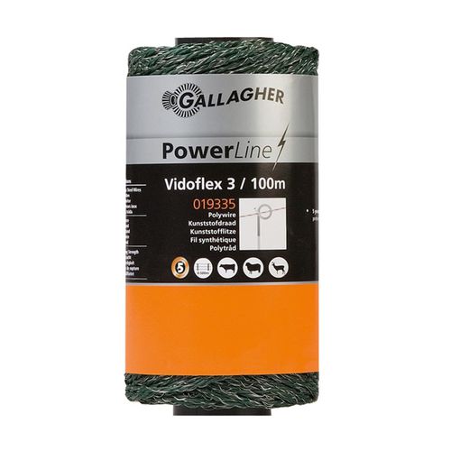 Polywire wire - Vidoflex 3  - Gallagher Europe - steel