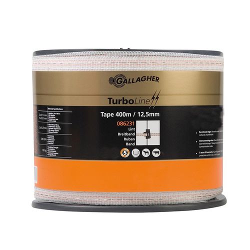 Metal ribbon - TurboLine  - Gallagher Europe - steel / for animal enclosures / with steel conductor