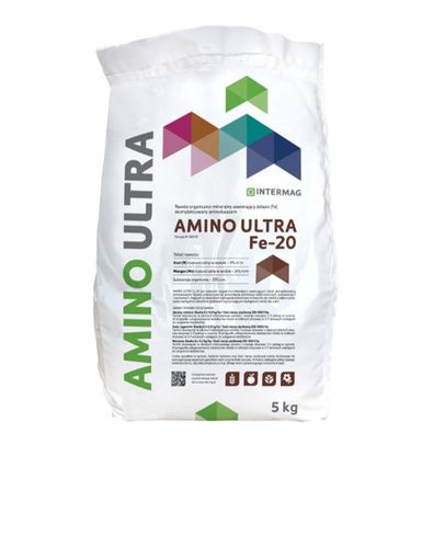 Organic fertilizer - AMINO ULTRA Fe-20 - INTERMAG Sp. z o.o. - with trace elements / rich in iron / granular