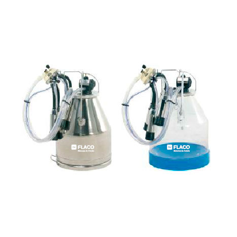 Stainless steel milk can - J. Delgado S.A. - with lid