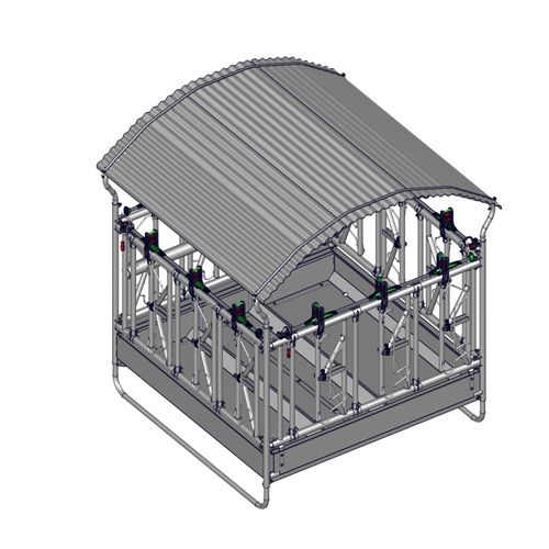 Cattle hay rack - RA0952 - JOURDAIN - steel / multi-access / floor-mounted