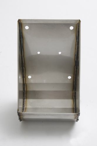Swine drinker - VERBA - trough / stainless steel / with nipple drinker