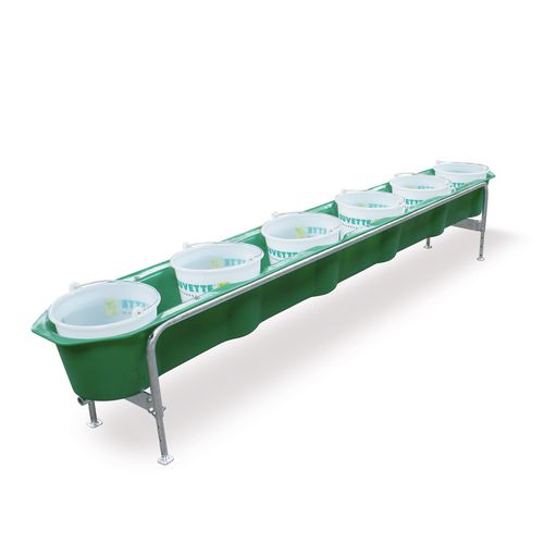 Sheep trough - D237 - LA BUVETTE - for cattle / polyethylene / galvanized steel