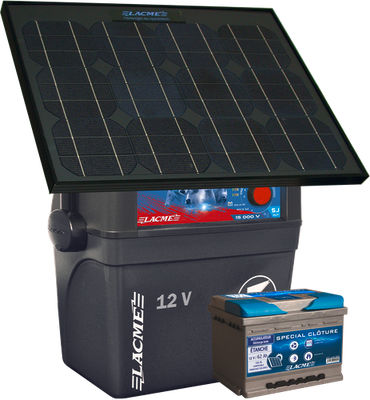 Solar-powered fence energizer - Secur Sun - LACME - portable