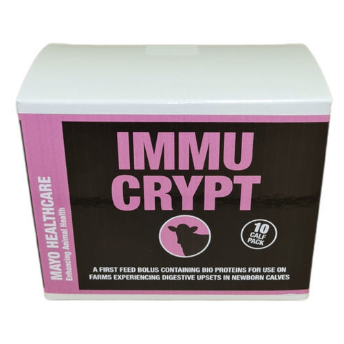 Animal feed supplement - Immu Crypt - Mayo Healthcare - cattle / bolus / for digestion
