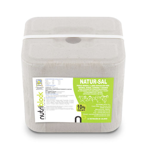Cattle lick block - NATUR-SAL ECO - NUTRIBLOCK - goat / for sheep / with trace elements
