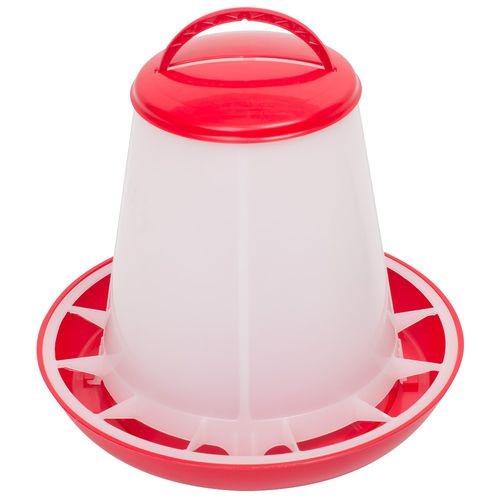 Poultry hopper feeder - VH01P - Olba B.V. - polypropylene / floor-mounted