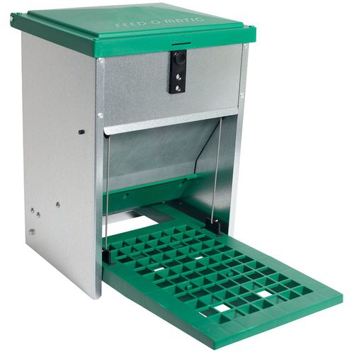 Poultry hopper feeder - AF05F - Olba B.V. - plastic