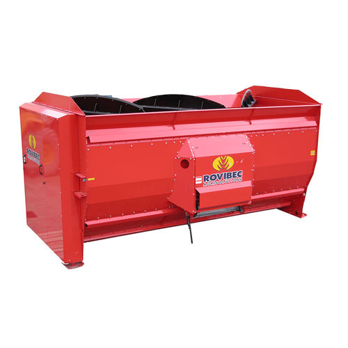 Paddle mixing wagon - MX - Rovibec Agrisolusions - horizontal / stationary / front discharge