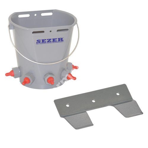 Goat nursing bucket - 159 050 056 - SEZER TARIM ve Sagim Teknolojileri San. ve Tic. Ltd. Sirketi - for sheep / plastic / with drinking nipples